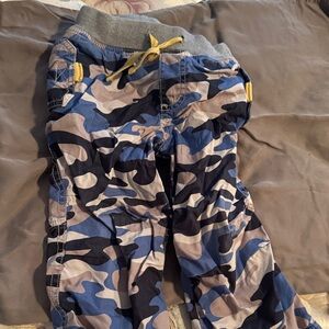 Mini Boden Blue Camouflage Kids Casual Bottoms